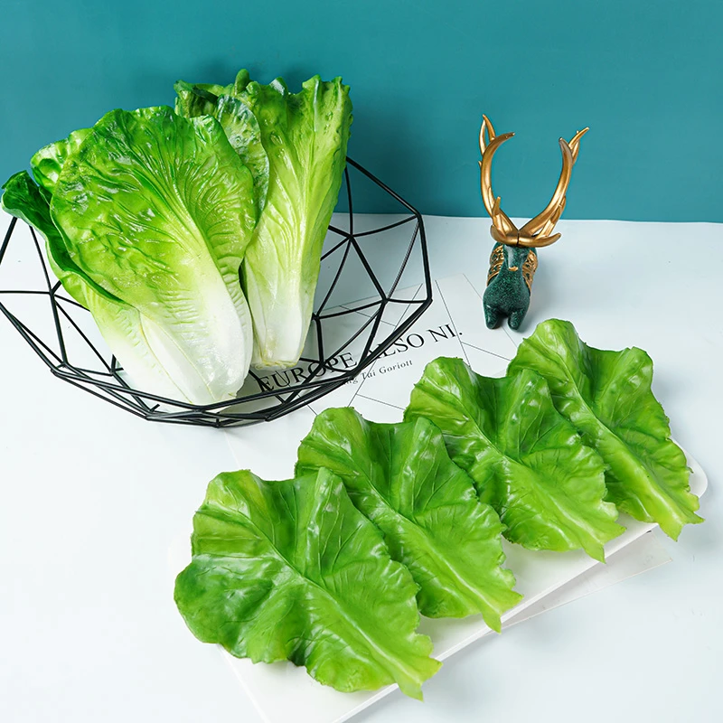 仿真生菜叶菜叶假蔬菜果蔬模型装饰摆设道具生菜摆件果蔬叶子大片