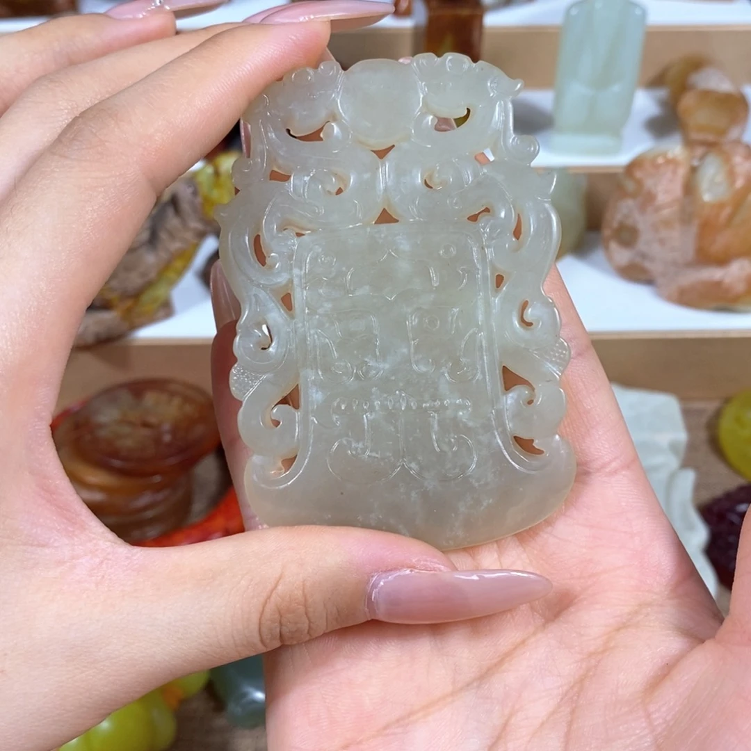 白玉菩提吊坠白玉菩提白玉菩提摆件