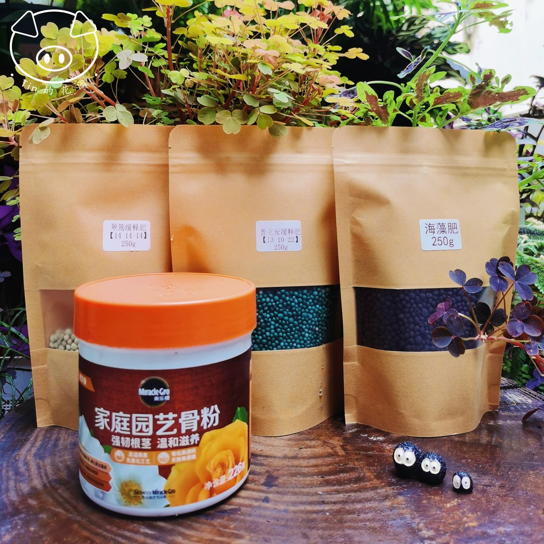 【朱顶红花后肥组合】翠筠肥普立安高钾缓释肥美乐棵骨粉海藻有机肥
