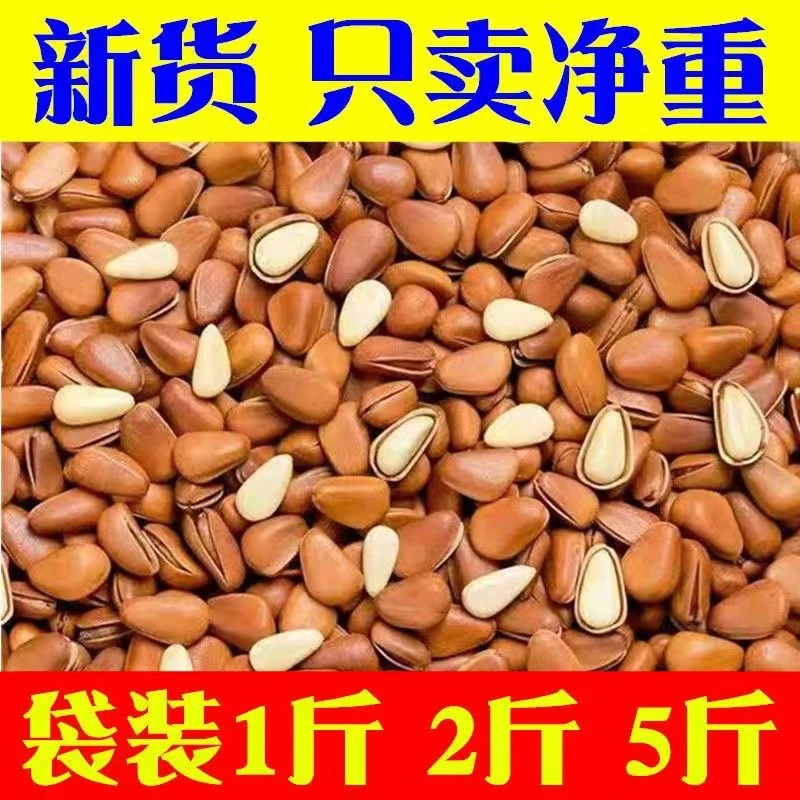 【净重新货】东北开口松子连罐500g/250g包邮原味坚果孕妇零食