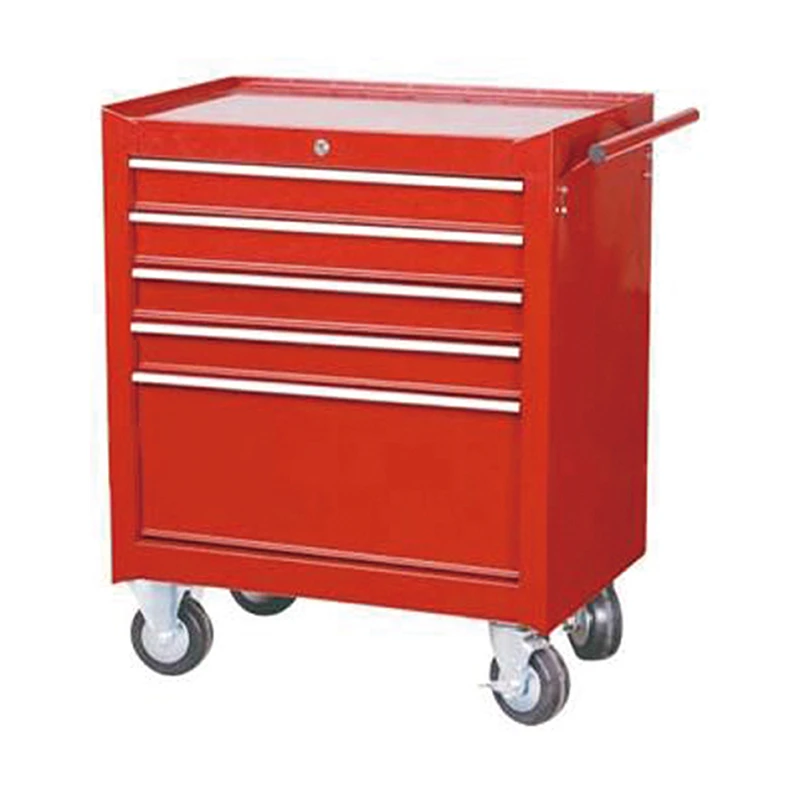 WORKPRO/万克宝红色五层工具车 大空间 五抽屉 （微瑕处理带包装）