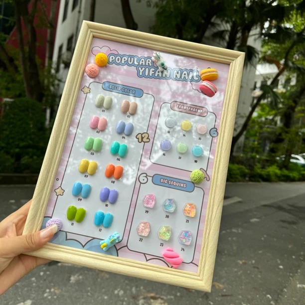 2023新品网红ins就行24色甜甜圈高端瓶马卡龙瓶装甲油胶送空色板