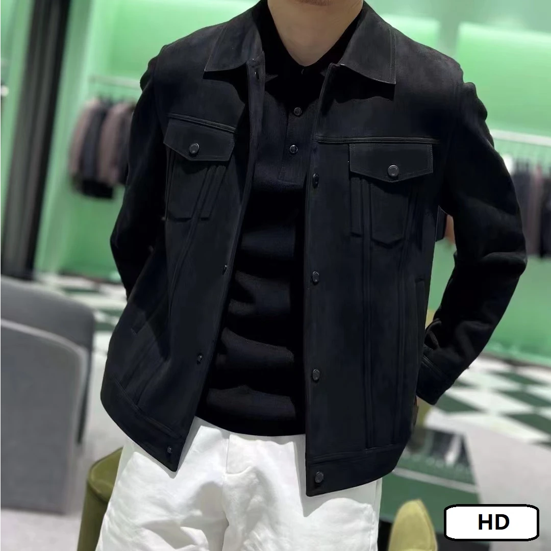 男士秋季韩版轻熟风外套 短款翻领夹克休闲上衣