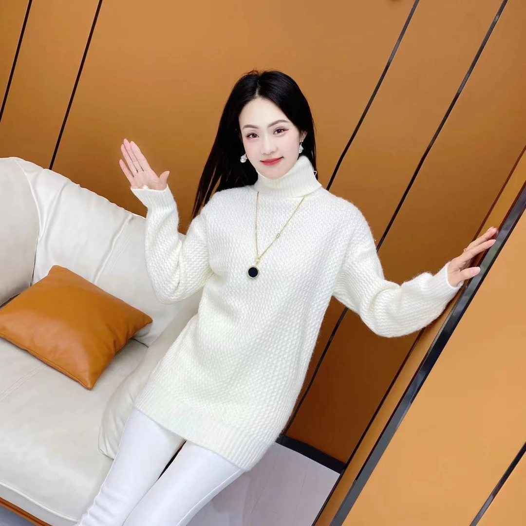 【心动  】高领编织针织衫FS-0129