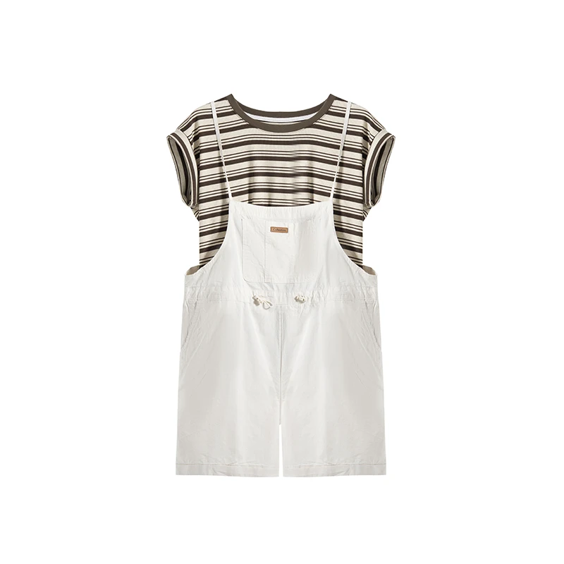 【私人高定】圆领撞色条纹减龄背带裤套装GYwhL-A29