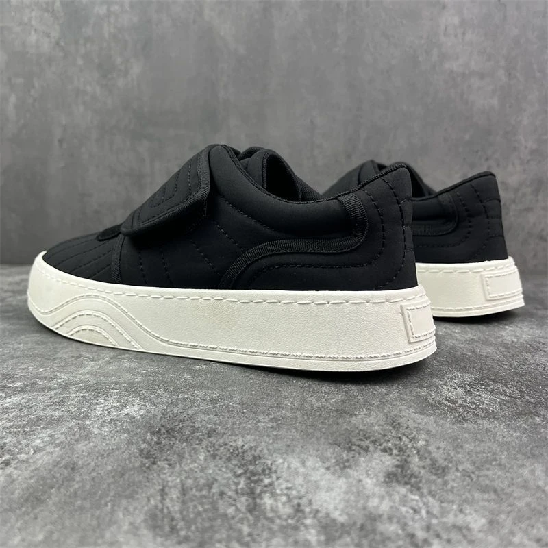 休闲板鞋男透气布鞋厚底增高2023夏季新款潮流百搭小众男鞋魔术贴