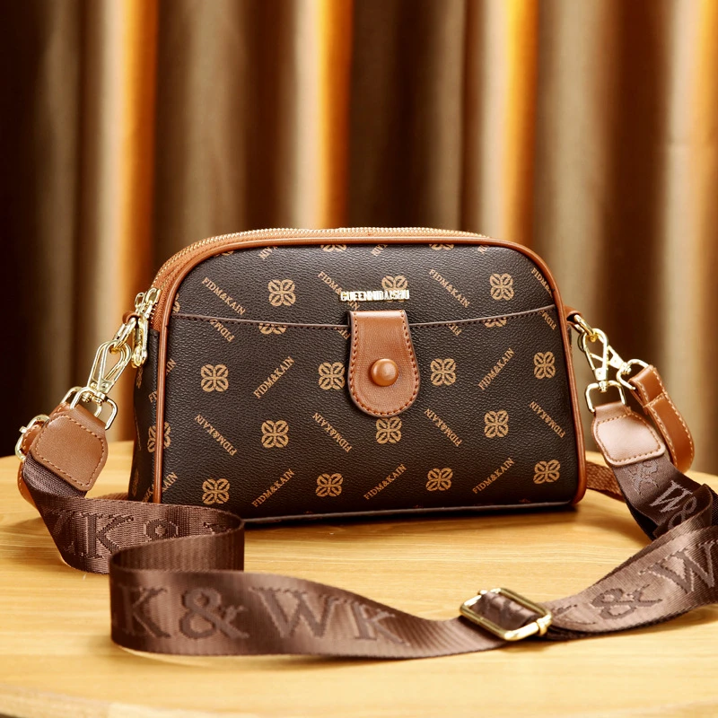 品牌正品女包新款休闲百搭中年妈妈包真皮大容量单肩斜挎手提软包