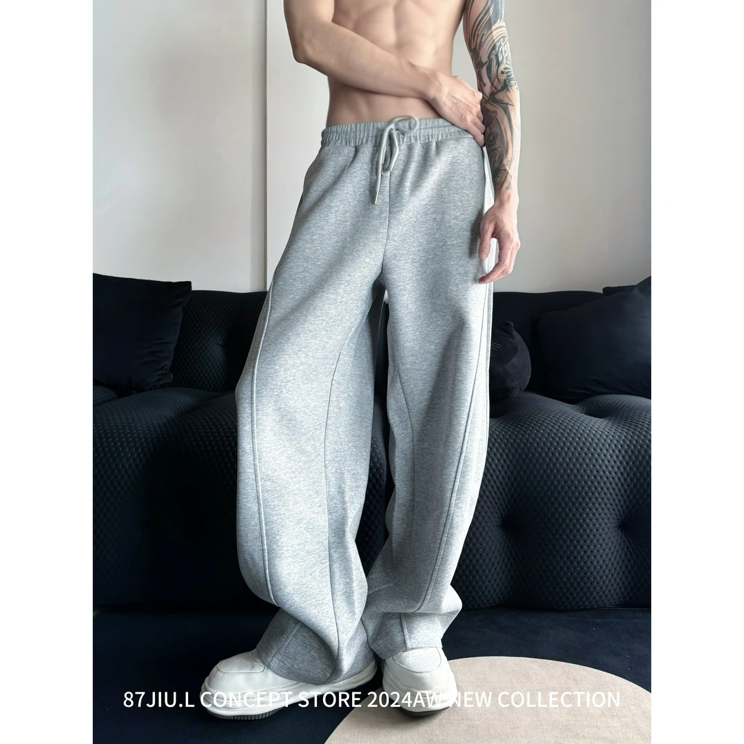 87JIU.L【原样开发】巴家弯刀裤重磅立体剪裁秋冬休闲裤 TD2408