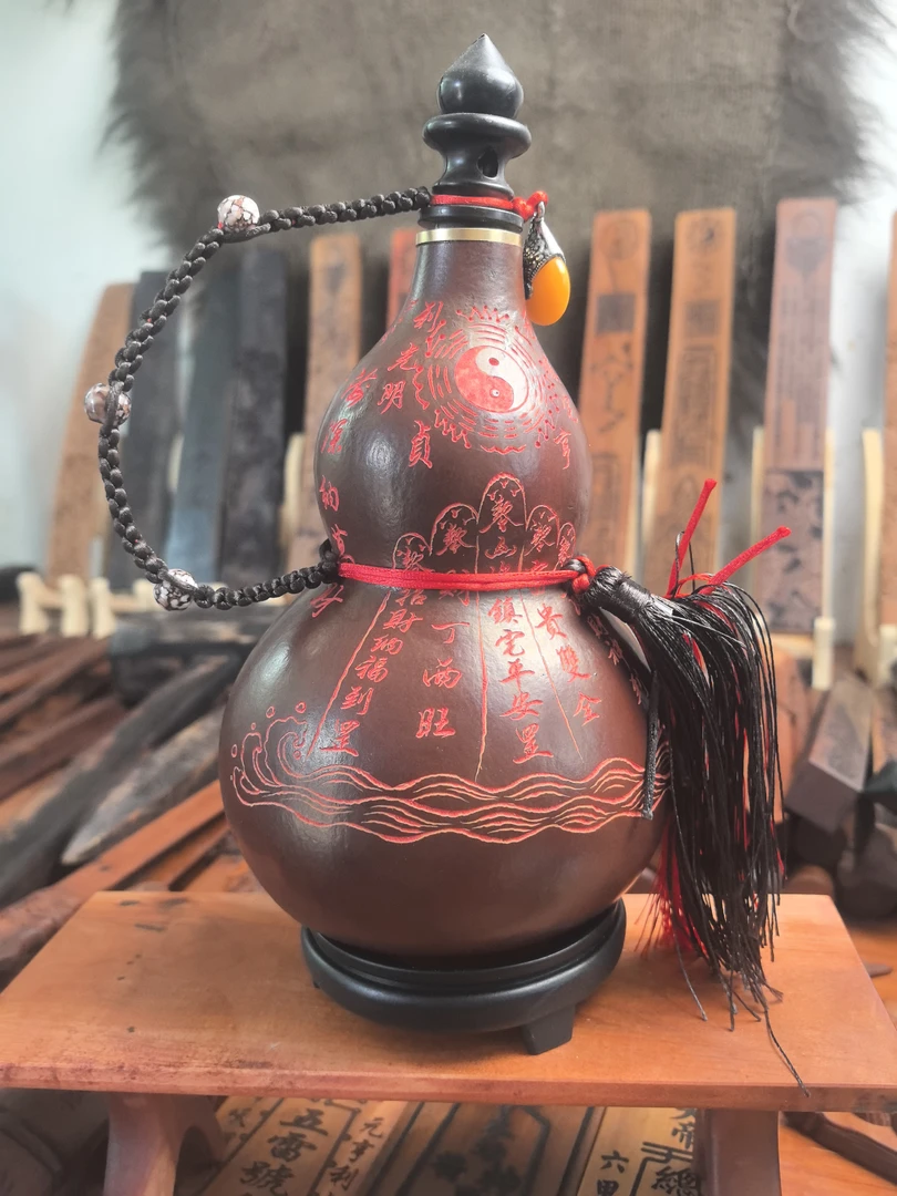 天然葫芦道家用品手克山海镇葫芦。买葫芦送底座。