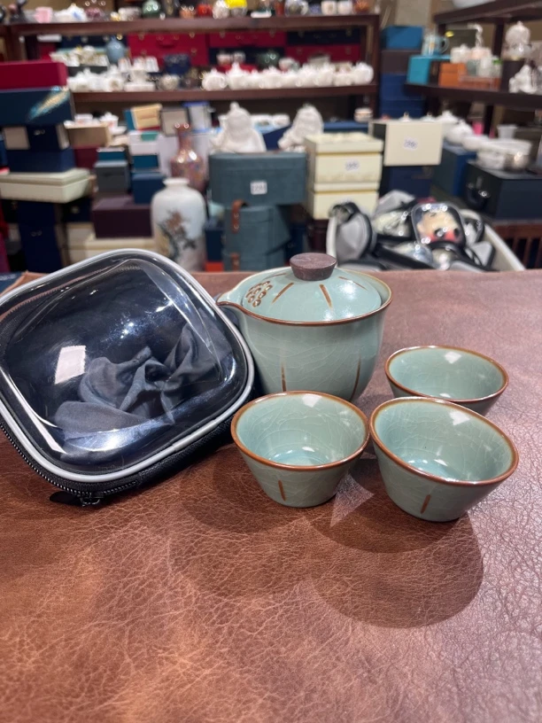 汝窑旅行茶具一壶三杯311