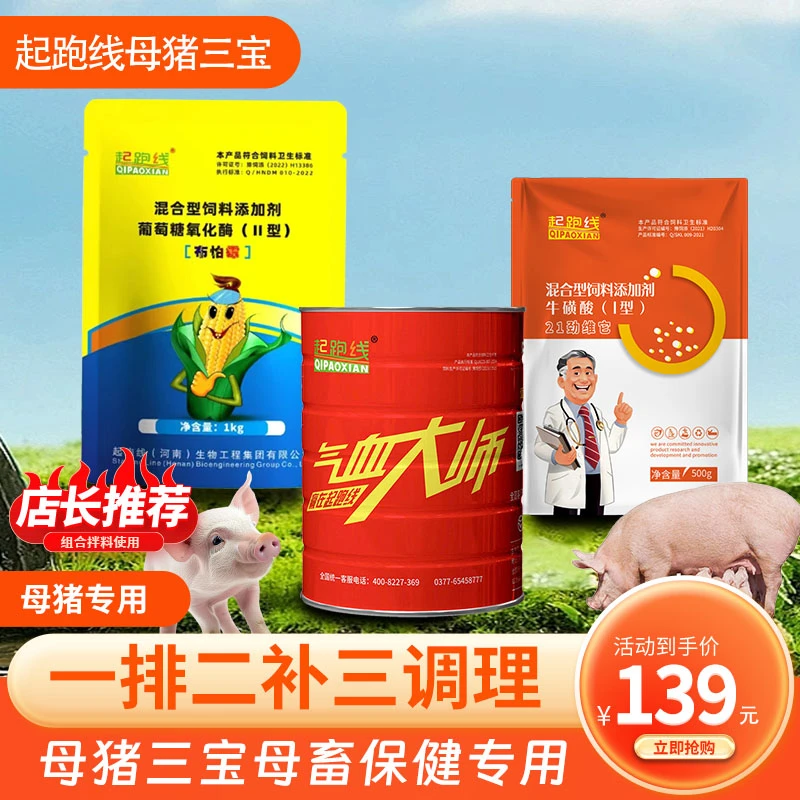起跑线母猪专用添加剂母猪三宝气血大师脱霉剂21金维他养护母猪