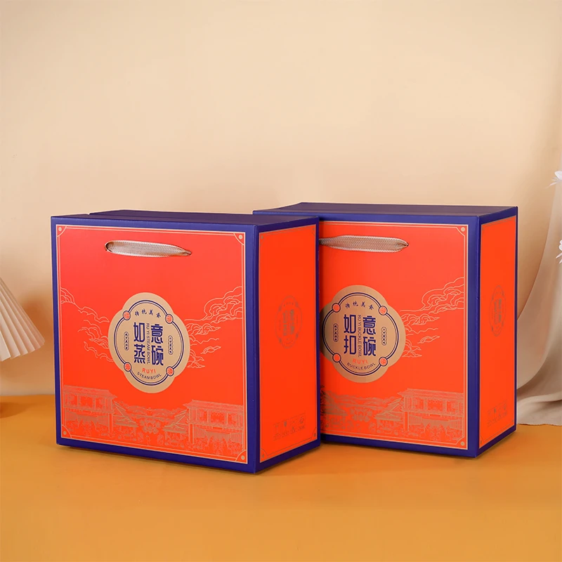 春节扣碗包装盒新款八大碗礼盒蒸碗包装专色印刷原创设计支持定制