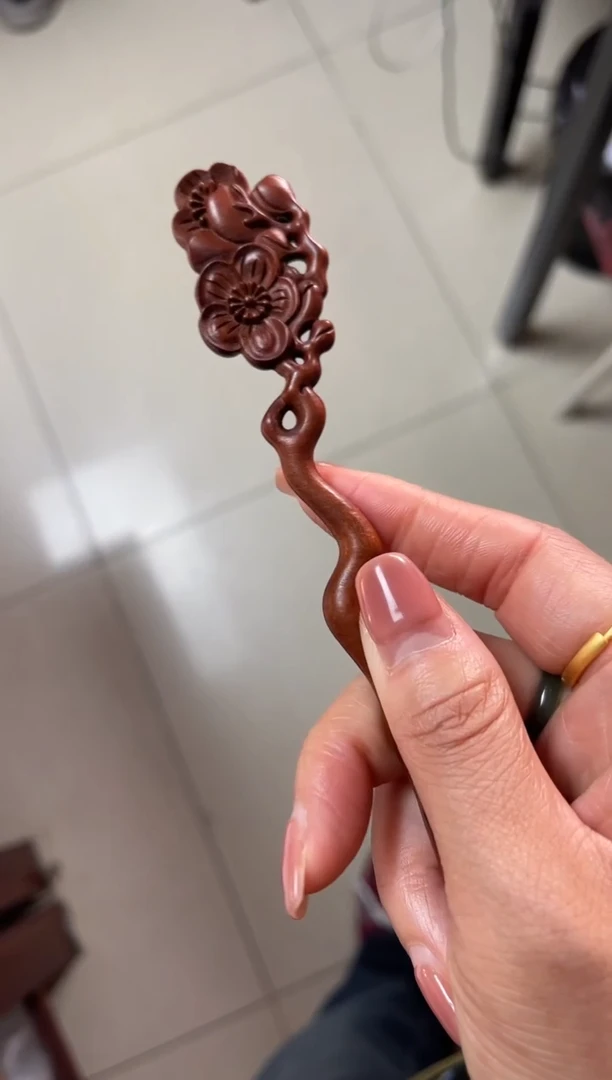 【闪购商品】枣木其他365号新款梅花枣木发簪