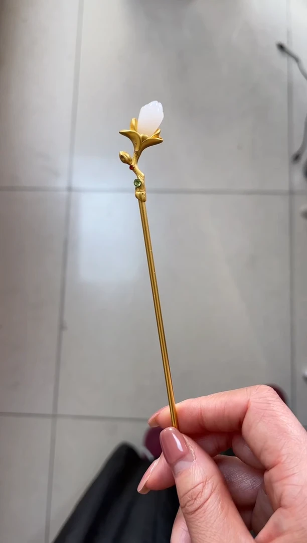 【闪购商品】玉兰珐琅景泰蓝发簪