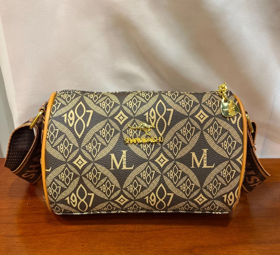 百搭轻奢潮流女士单肩斜挎包8030-1987棕色