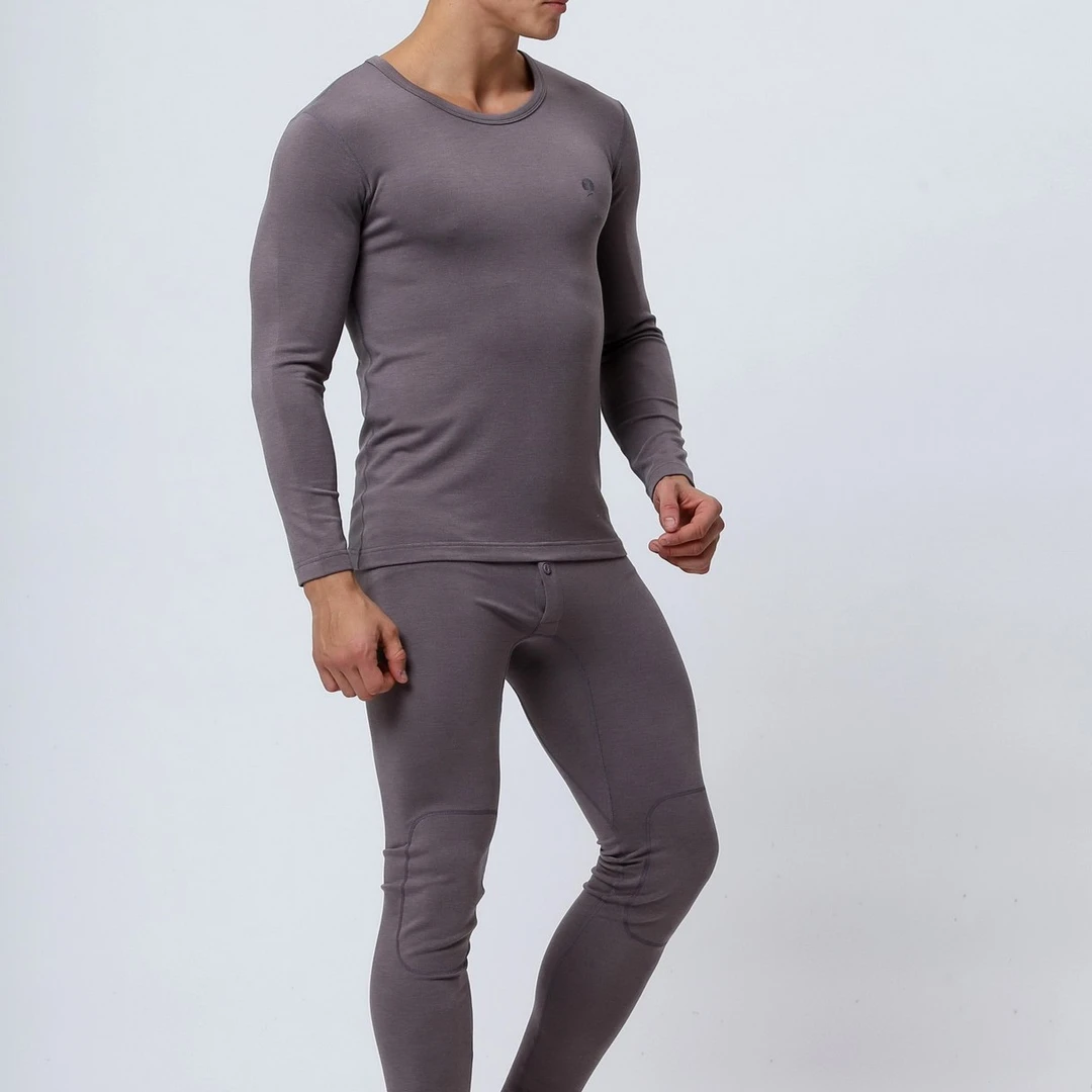 秋冬新款保暖内衣儿童男士女士加绒加厚圆领女款男男款（YD51595）