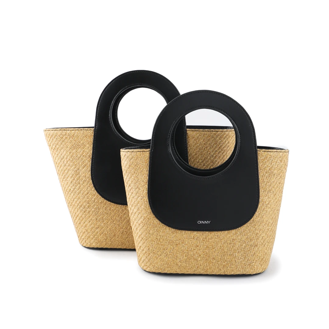 OINNY-【开春专属】文艺撞色草编包56065-