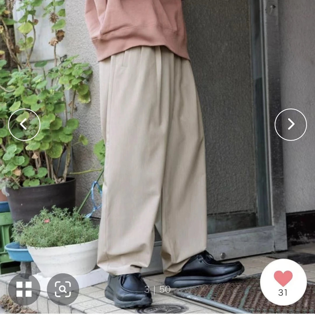 【美琪洋服】都市休闲-NK0休闲宽松男士长裤百搭垂感松紧腰