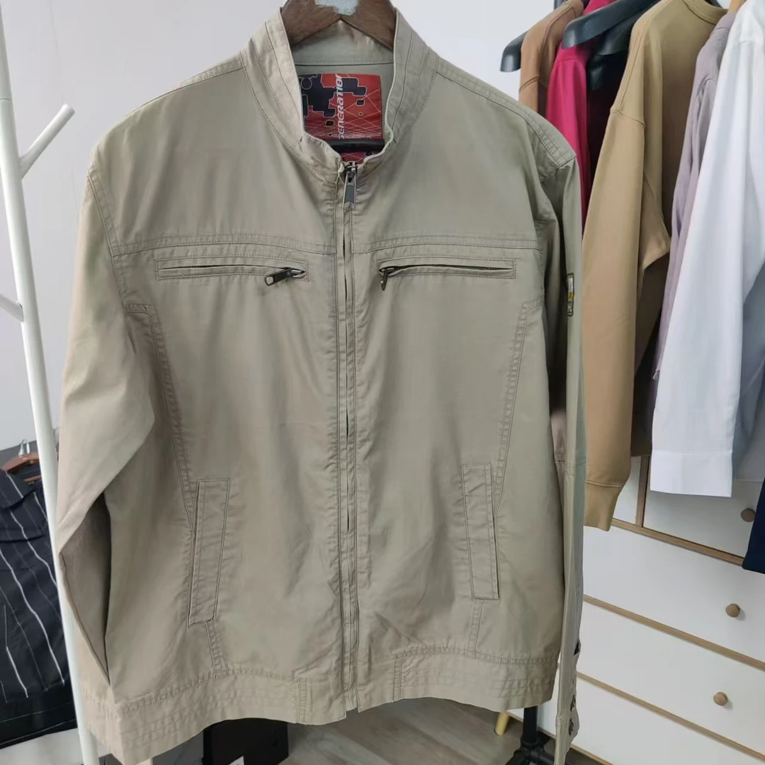 秋季新款男士水洗复古工装夹克休闲百搭时尚舒适透气