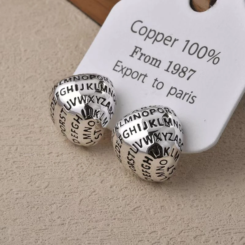 铜合金耳饰 【拽姐酷飒】时尚个性小众百搭简约休闲-896