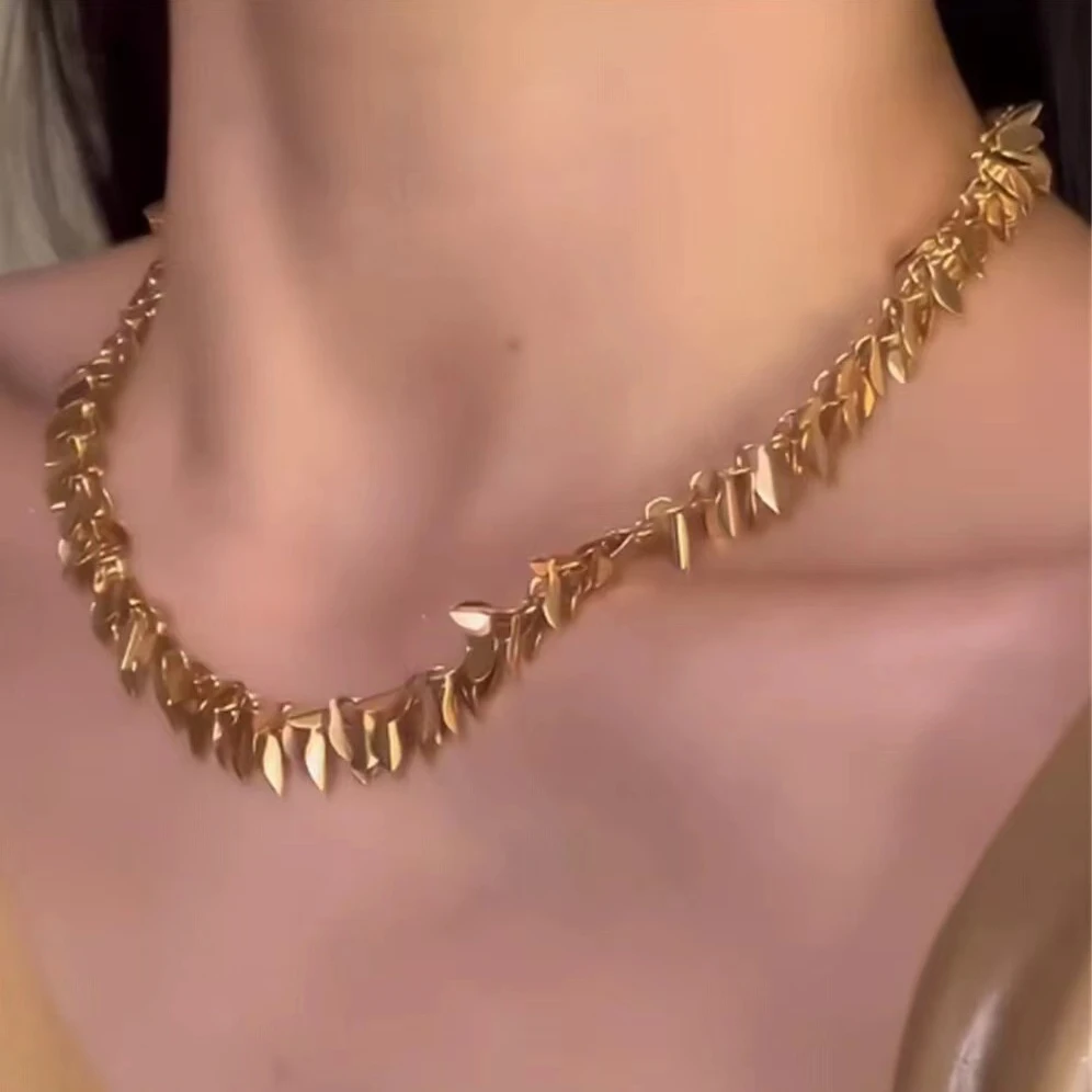 铜合金项链 【金色麦穗项链女】时尚百搭轻奢气质吊坠