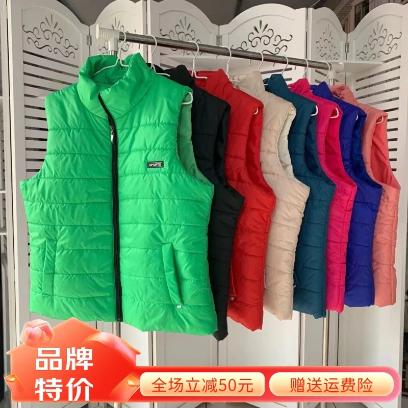 迪卡侬新款羽绒服秋冬立领羽绒马甲女修身超轻情侣显瘦学生坎肩马