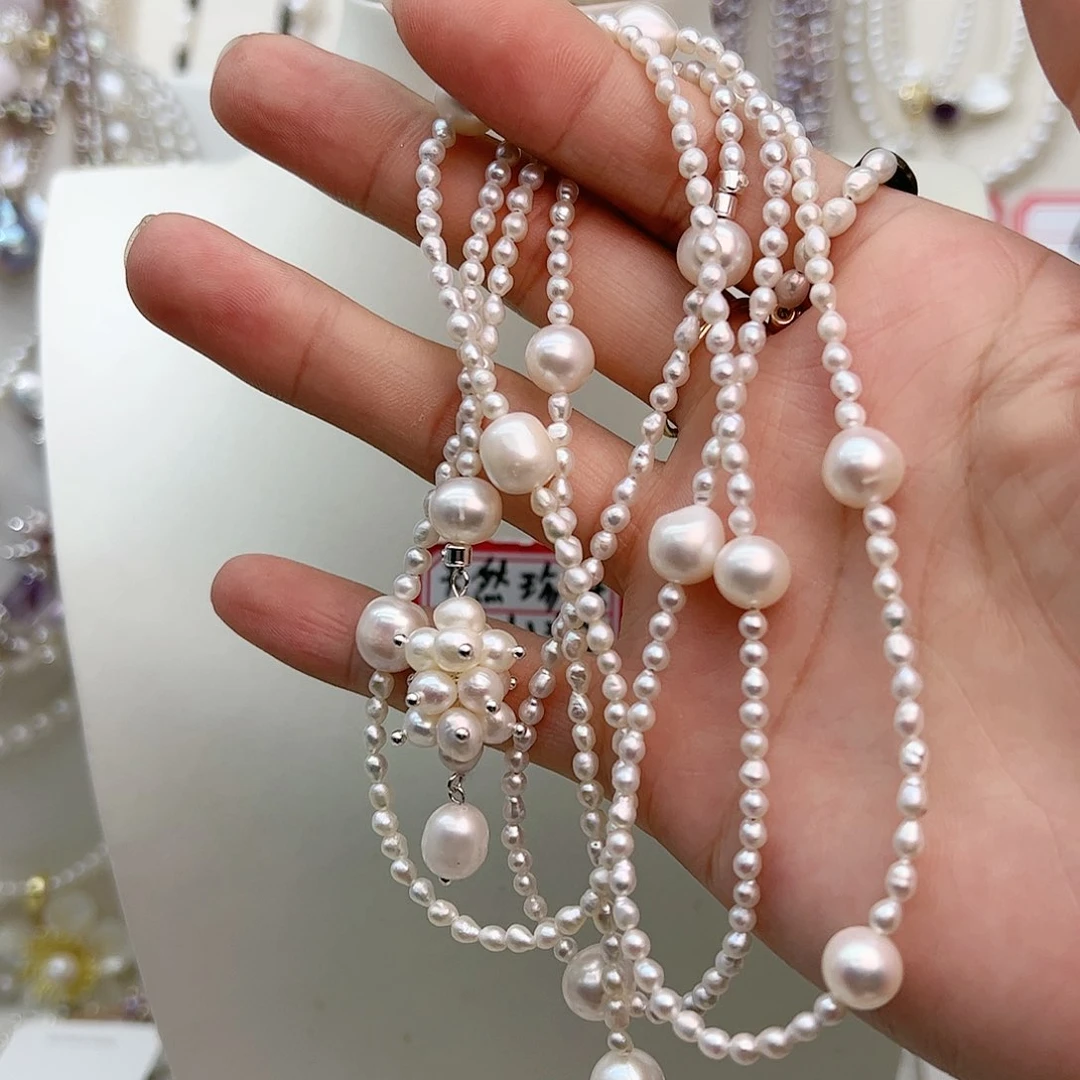 淡水珍珠耳饰未镶嵌肉**?