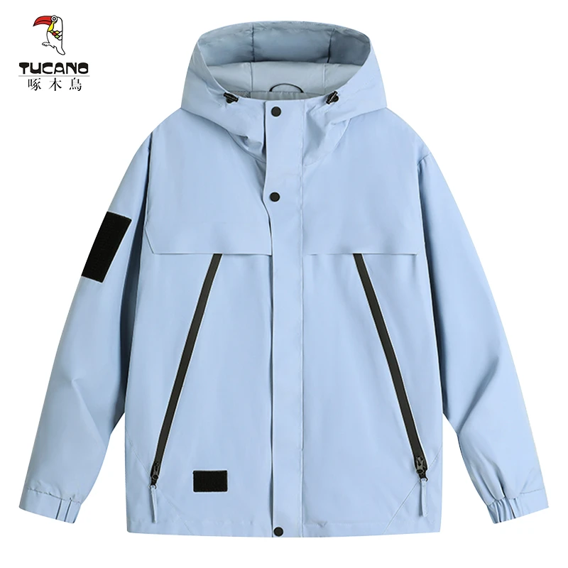 TUCANO/啄木鳥情侣款冲锋衣男女同款登山防风防水户外防刮耐磨