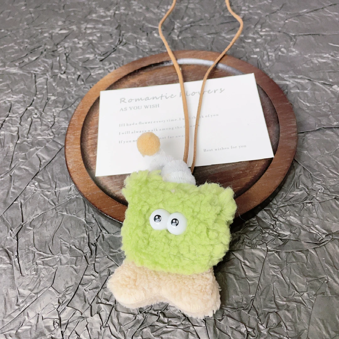 非金属布艺项链 秋冬毛绒小熊甜美跨进可爱ins毛衣链百搭时尚卫衣