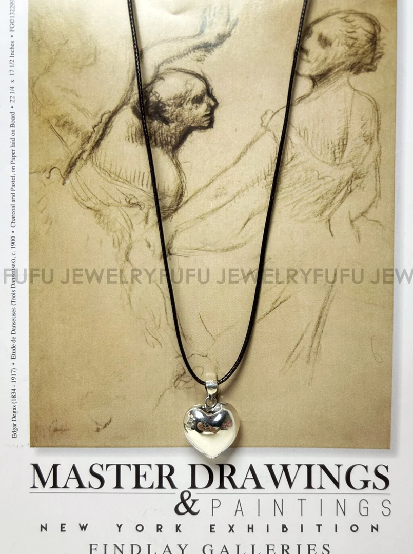 吊坠925银皮 【大爱心项链】s925纯银女ins时尚秋季时髦项链