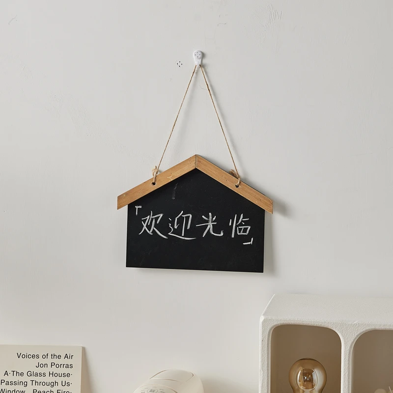北欧风家居墙面装饰房子挂牌黑板咖啡店蛋糕店壁饰创意涂鸦留言板
