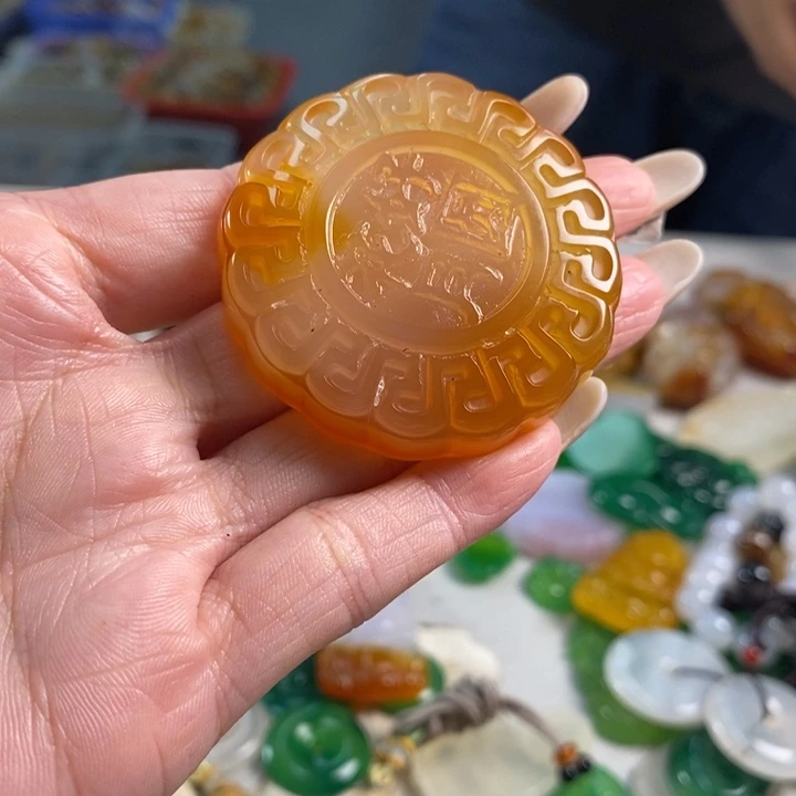 玛瑙/玉髓吊坠(不含链)未镶嵌