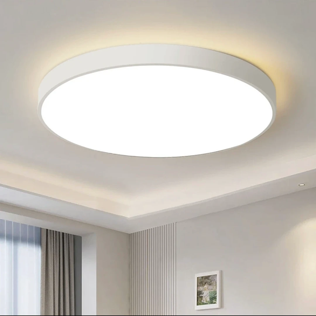 圆形家用客厅灯超薄吸顶灯简约大气超亮主卧餐厅走廊阳台玄关灯