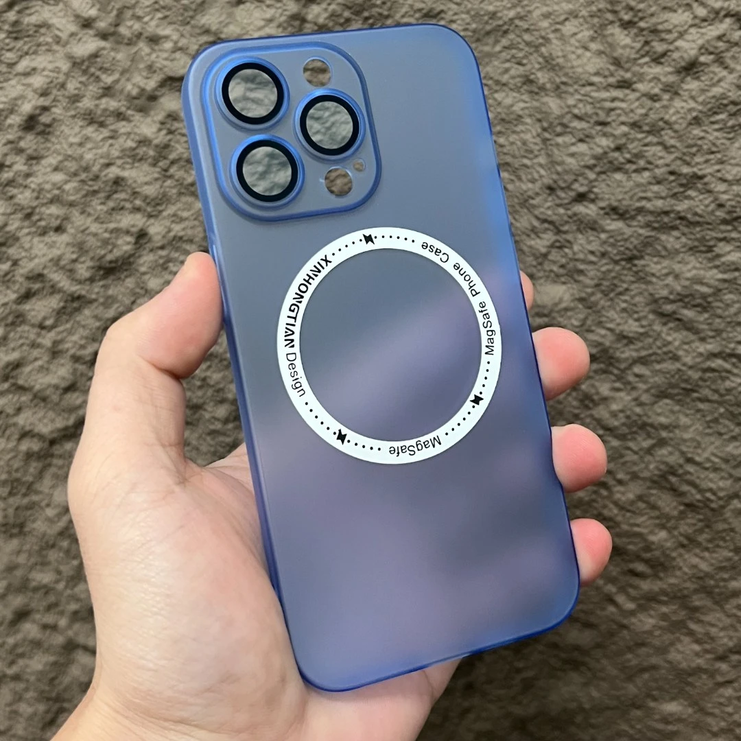 【带镜头膜]苹果14Pro磁吸iPhone13裸机手感手机壳11简约PC磨砂12