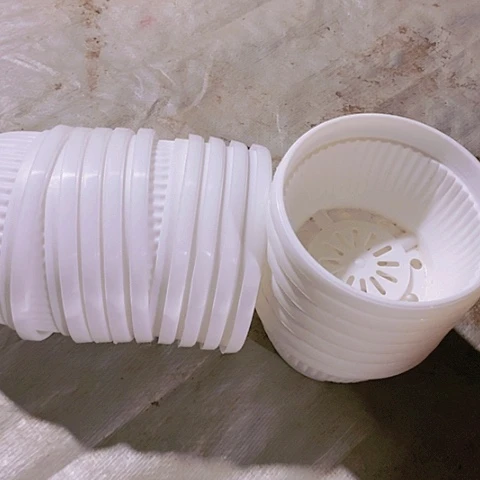 14公分白色聚宝盆20个