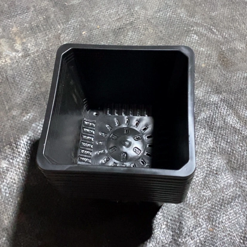 【闪购商品】120黑色方盆一组13个