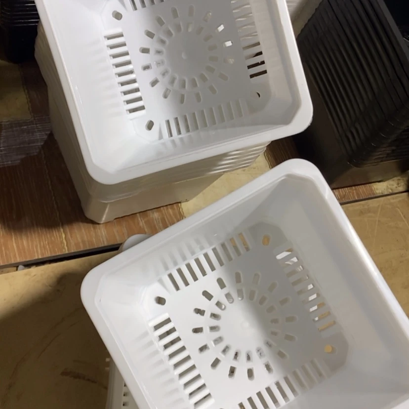 【闪购商品】180白方盆5个