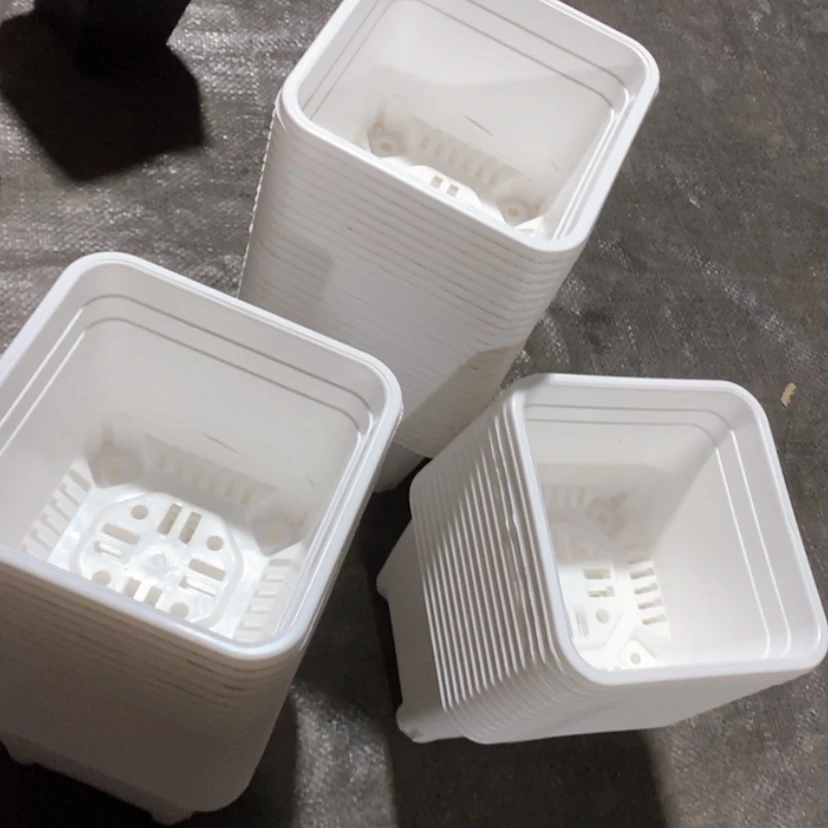 【闪购商品】新款120白方盆12个