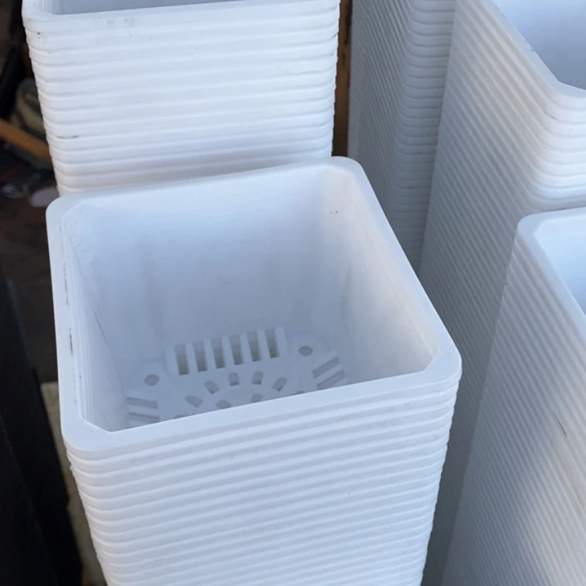 【闪购商品】120白方盆一组15个