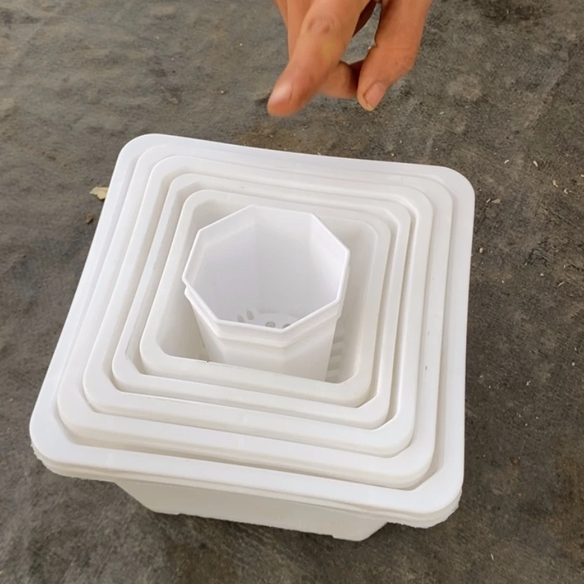 【闪购商品】福利款白方盆12个