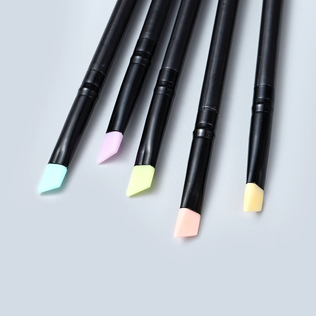 角蛋白翘睫术工具烫睫毛胶水刷子彩色硅胶刷烫剂涂抹工具固定睫毛