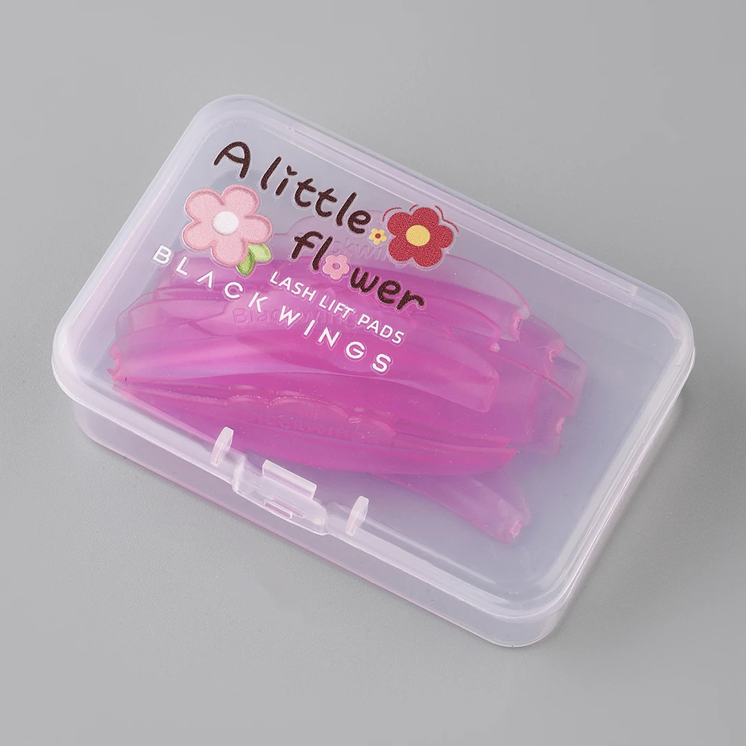 黑之羽一朵小花超Q弹角蛋白翘睫术硅胶垫片工具