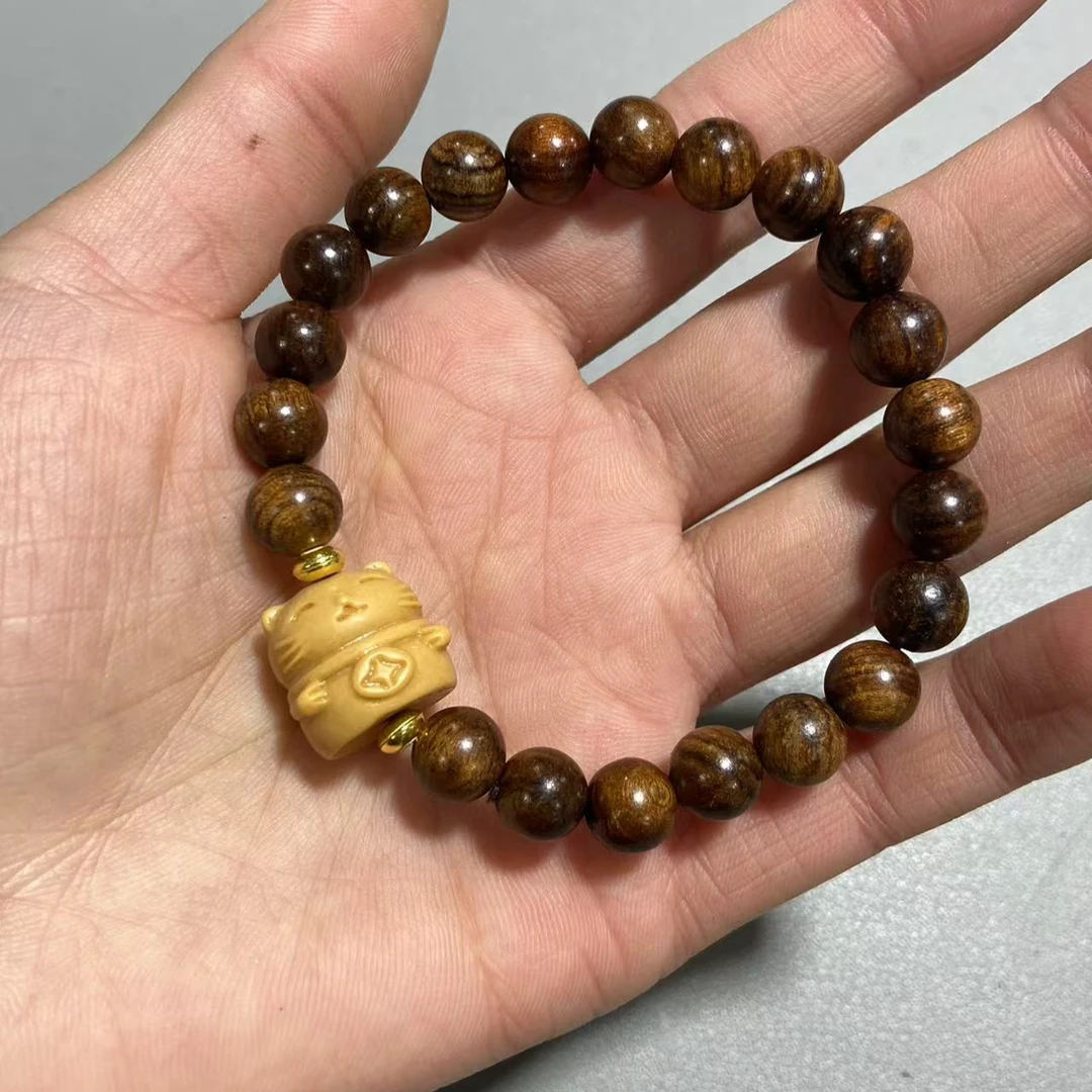 B155花梨圆珠卡0.8单圈小手串