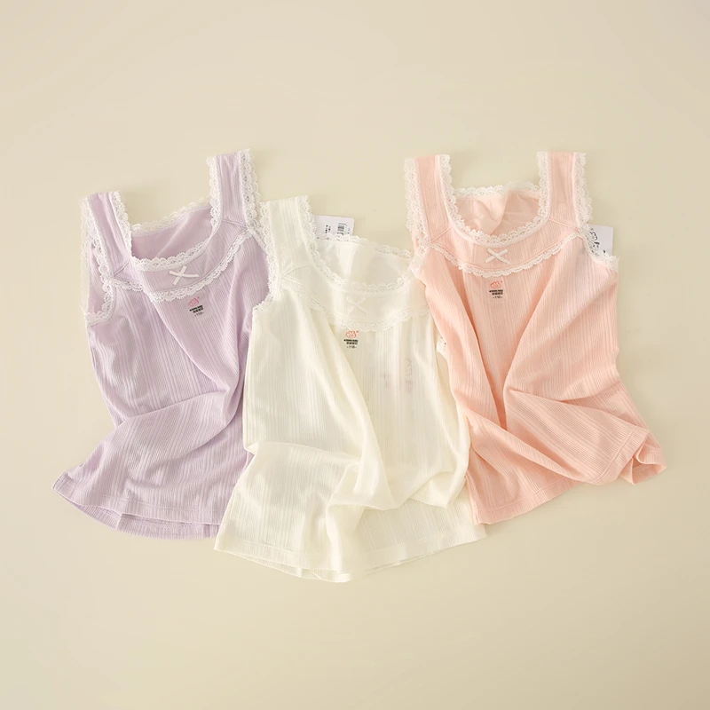 儿童女宝中大童圆领休闲背心   3033