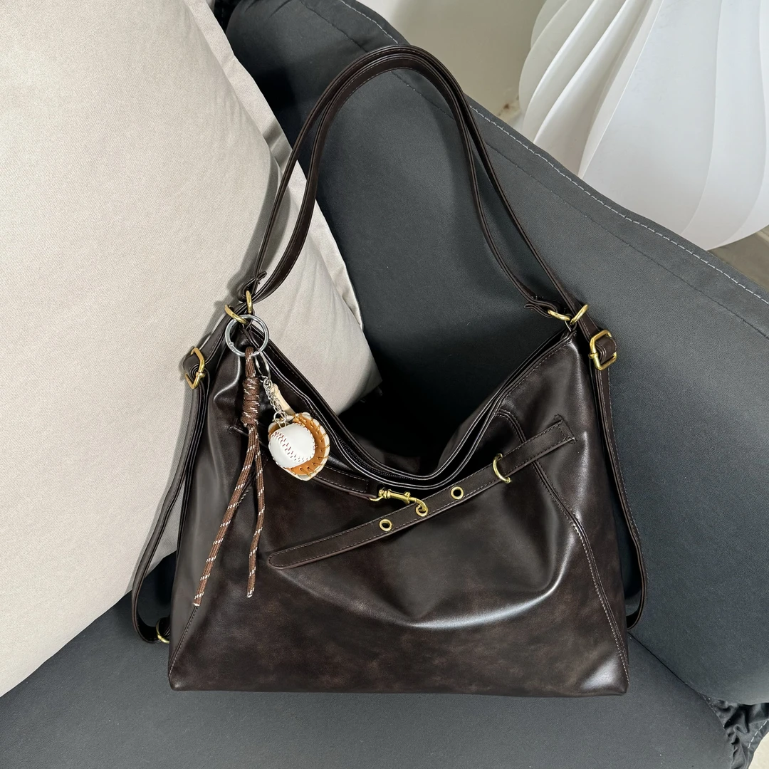 韩版简约大容量通勤托特包时尚百搭潮流上班背包一包多背包包