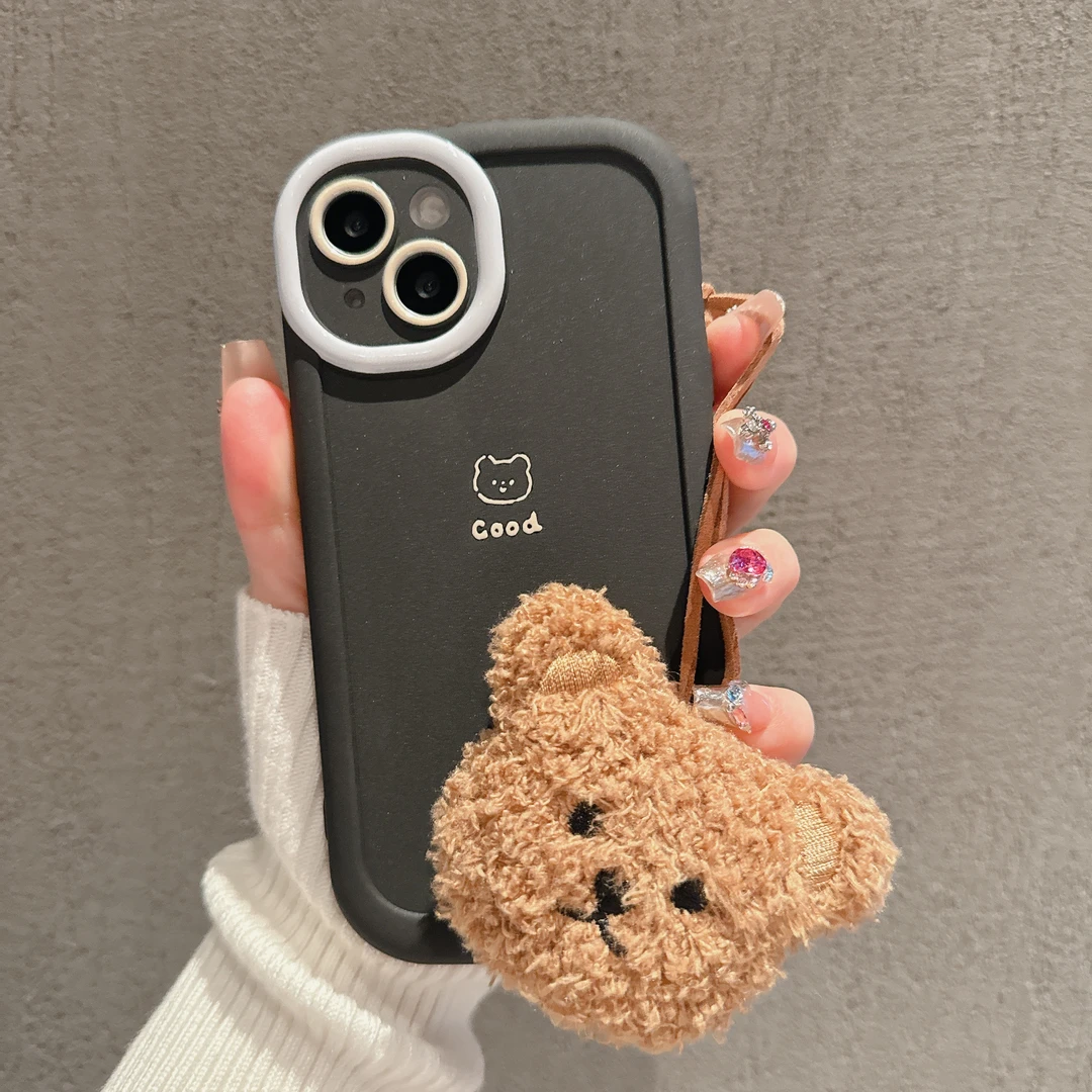 卡通可爱简约小熊圆墩全包手机壳（苹果/华为/OPPO/VIVO）iphone15