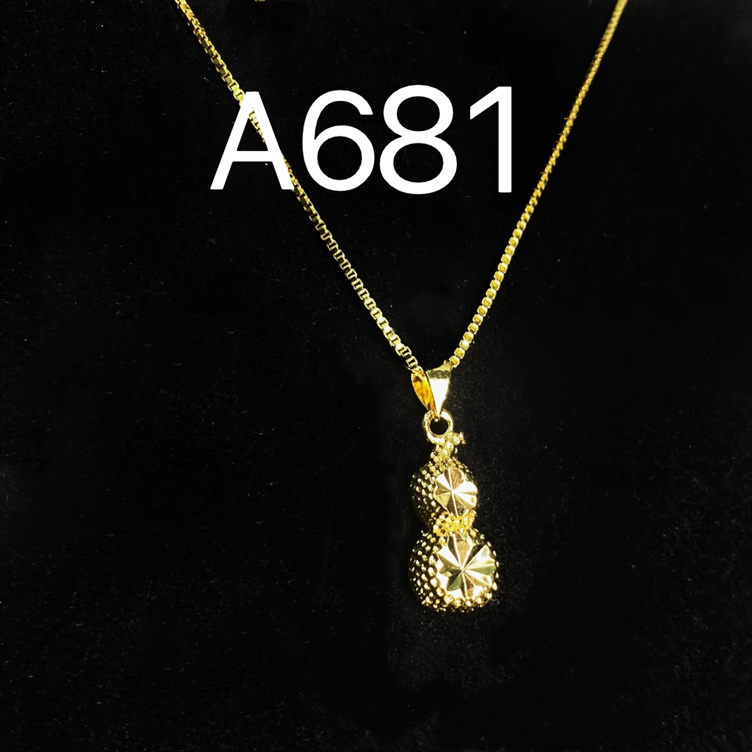 铜合金项链 A681项链 中式复古宝葫芦秋冬毛衣链