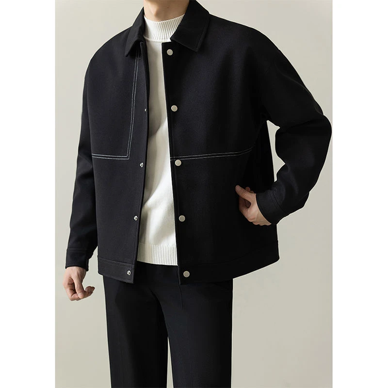 秋冬男士秋冬2024百搭帅气轻熟风春冬季韩版短款翻领夹克男士潮流