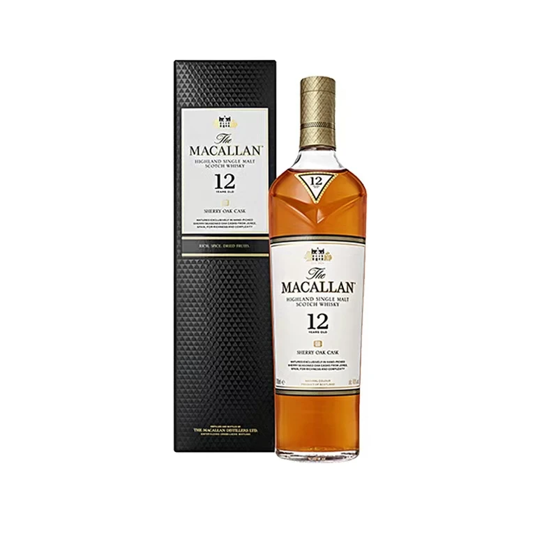 英国进口 麦卡伦经典雪莉桶12年单一麦芽苏格兰威士忌700ml*1瓶