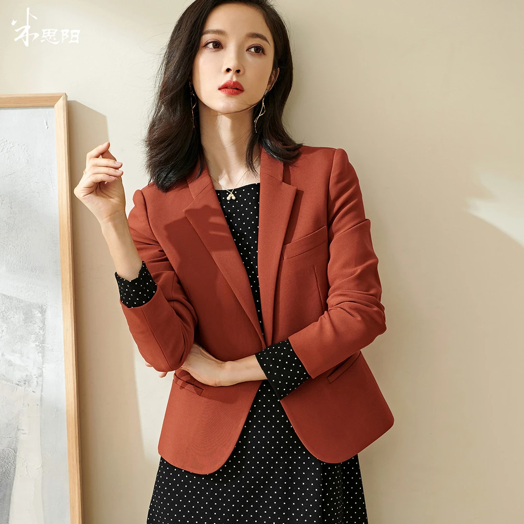 【糖糖严选】修身款秋季职场通勤气质港风小西服女5Q21CX2059